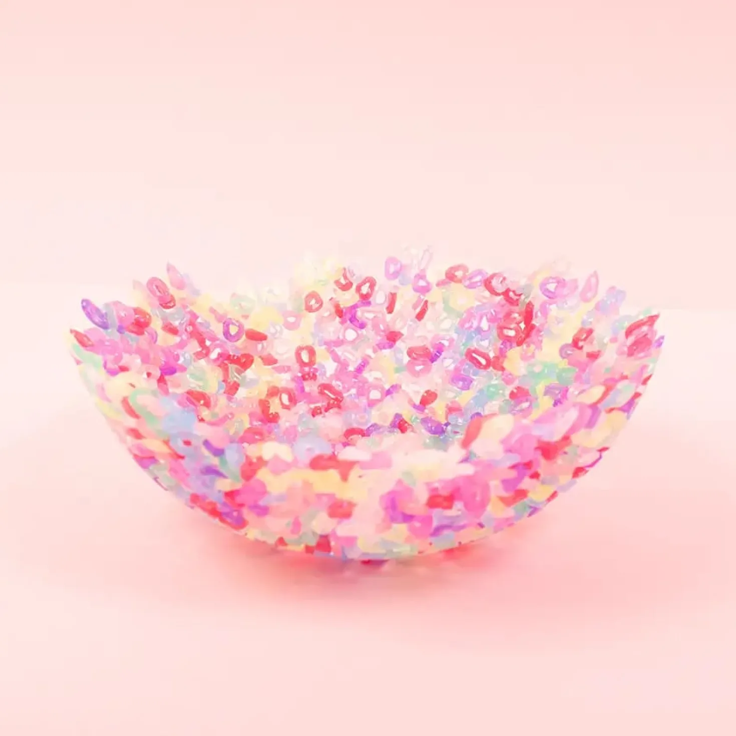 Rörpärlor Playbox Glittermix, med förvaringshink