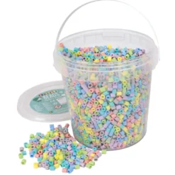 Rörpärlor Playbox Pastellmix, Svanenmärkt, hink
