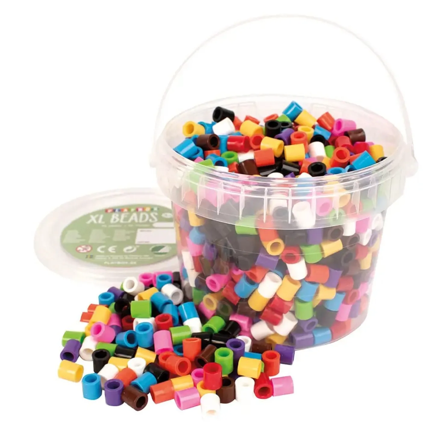 Rörpärlor XL Playbox 10-färgsmix, Svanenmärkt