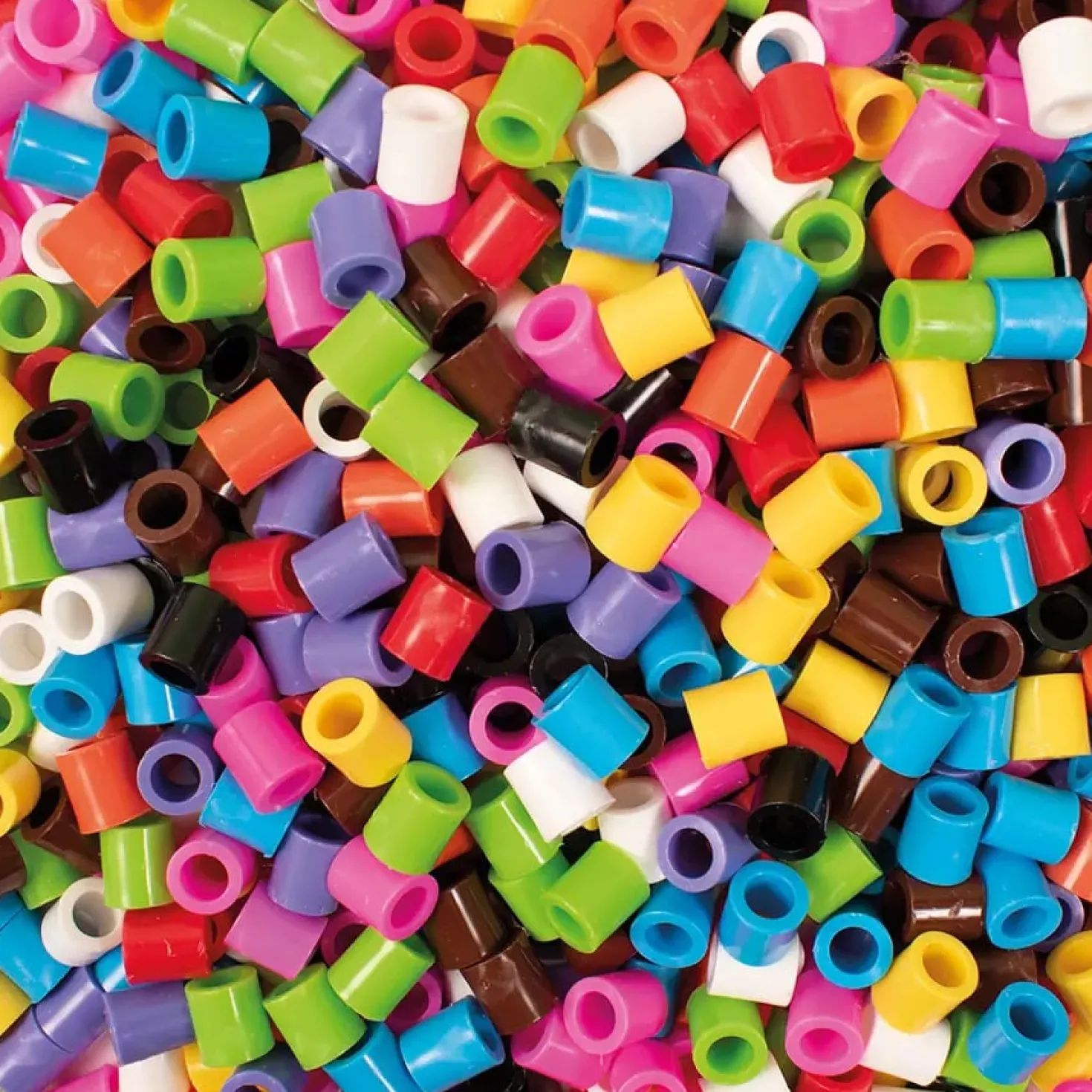 Rörpärlor XL Playbox 10-färgsmix, Svanenmärkt