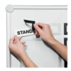 Rubrikram Durable Duraframe Magnet, silver, A4, 236 x 66 mm