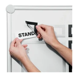 Rubrikram Durable Duraframe Magnet, silver, A4, 236 x 66 mm