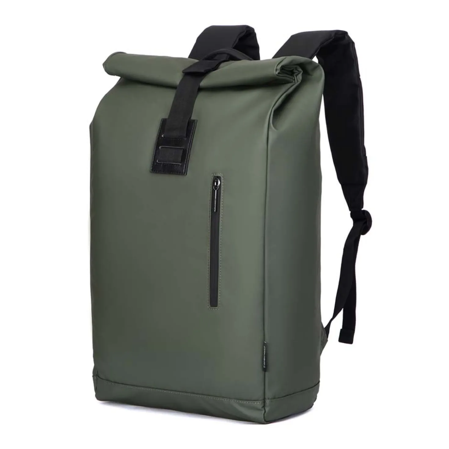 Ryggsäck KUNGSBACKA Gorm, rolltop, laptopfack 15,6 tum, grön