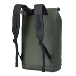 Ryggsäck KUNGSBACKA Gorm, rolltop, laptopfack 15,6 tum, grön