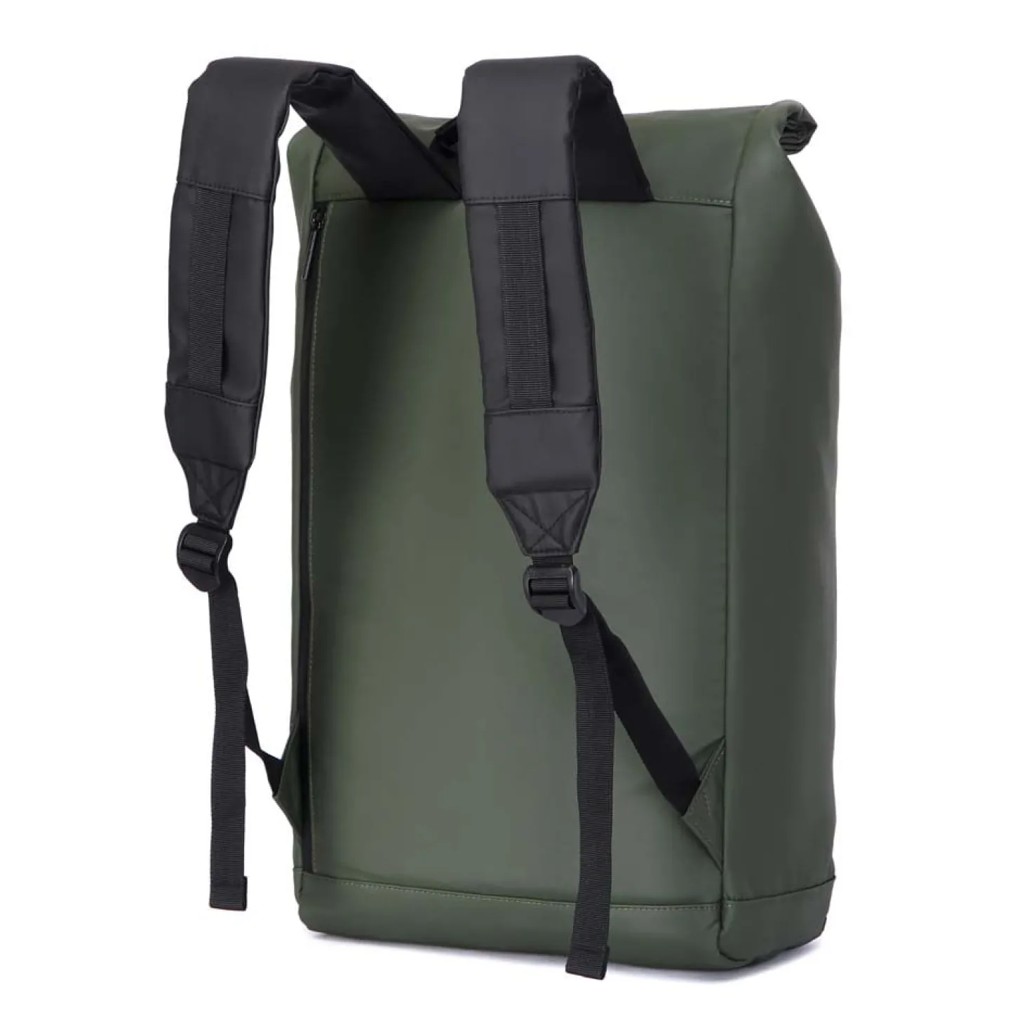 Ryggsäck KUNGSBACKA Gorm, rolltop, laptopfack 15,6 tum, grön