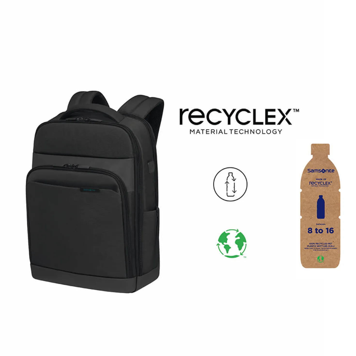 Ryggsäck Samsonite Mysight, laptop 15,6 tum, svart