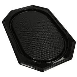 Serveringsfat Papstar PET Svart, 53x35 cm, 10 st