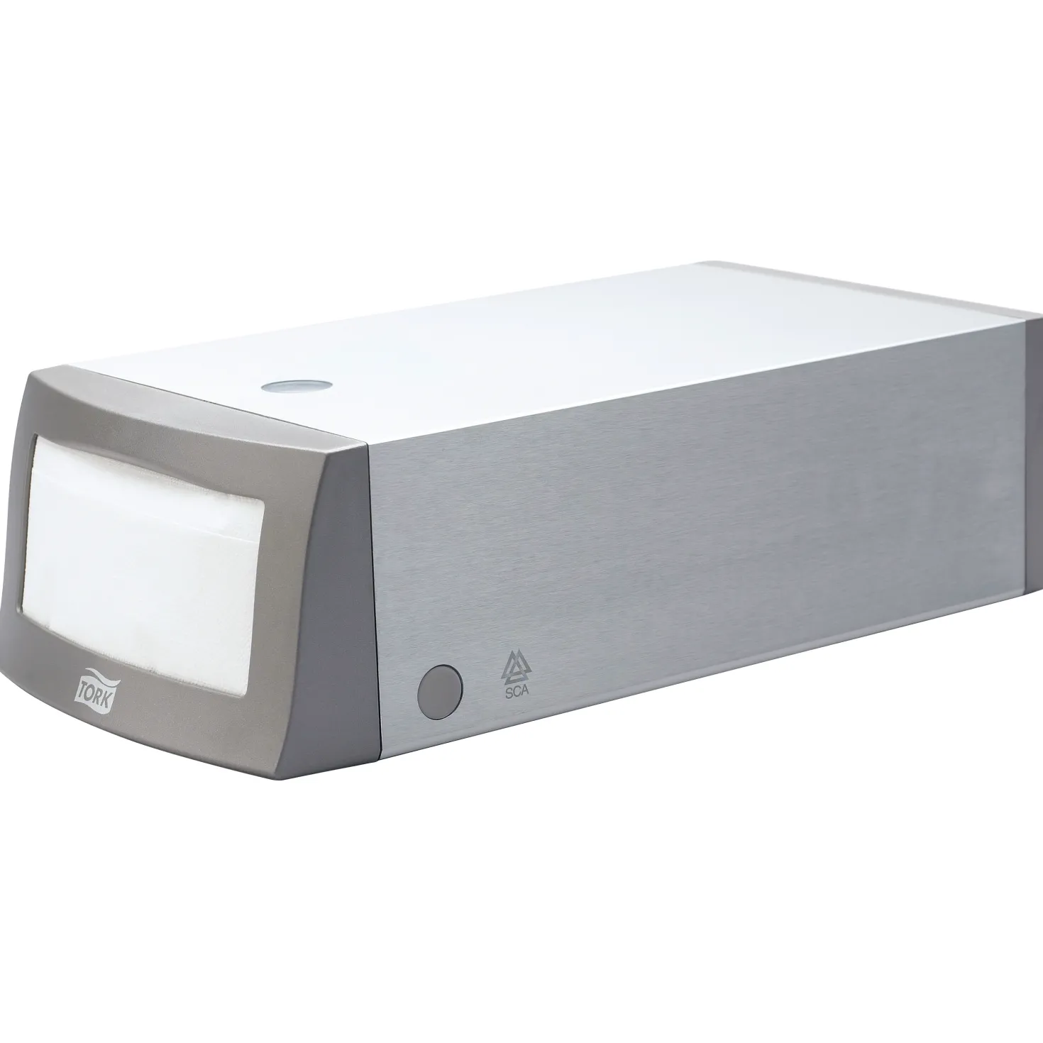 Servettdispenser Tork N1 Counterfold, aluminium, silver
