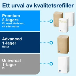 Servettdispenser Tork N4 Toppmatad, valnöt