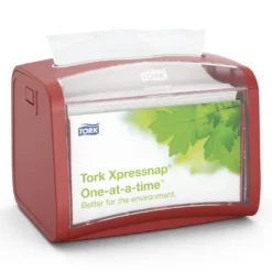 Servettdispenser Tork N4 Toppmatad, röd, 200 servetter