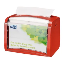 Servettdispenser Tork N4 Toppmatad, röd, 200 servetter