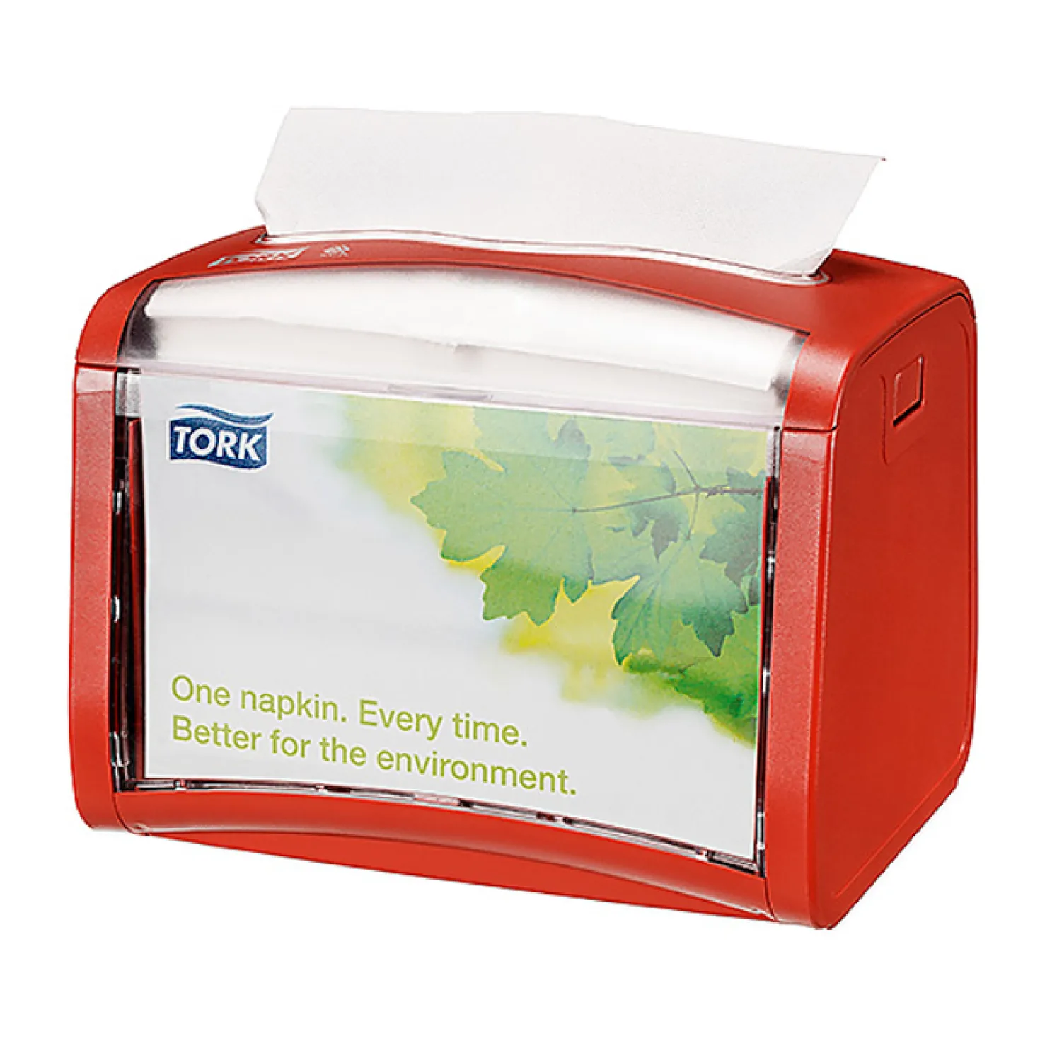Servettdispenser Tork N4 Toppmatad, röd, 200 servetter