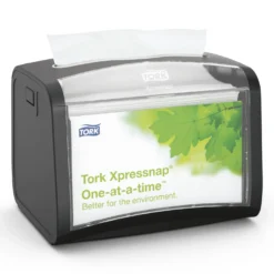 Servettdispenser Tork N4 Xpressnap Toppmatad, svart, väggmonterad