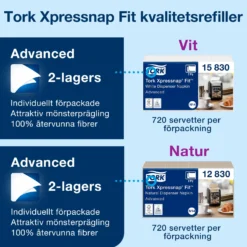 Servettdispenser Tork Xpressnap Fit N14, toppmatad, svart