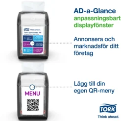 Servettdispenser Tork Xpressnap Fit N14, toppmatad, svart