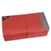 Servett Papstar 3-lagers, röd, 33x33 cm, 250 st