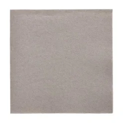 Servett Papstar 3-lagers 32x32cm, grå, 1/4 vikt, 50 st