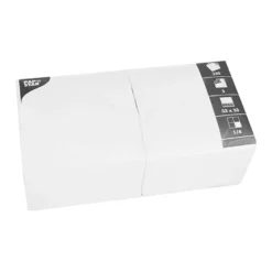 Servett Papstar 3-lags Vit, 33x33 cm, 250 st