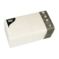 Servett Papstar 3-lags, vit, 24x24 cm, 200 st