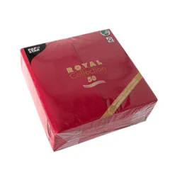 Servett Papstar Premium 1/8-vikt, vinröd, 40x40 cm, 50 st