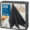Servett Tork LinStyle Nonwoven, svart, 39x39 cm, 50 st