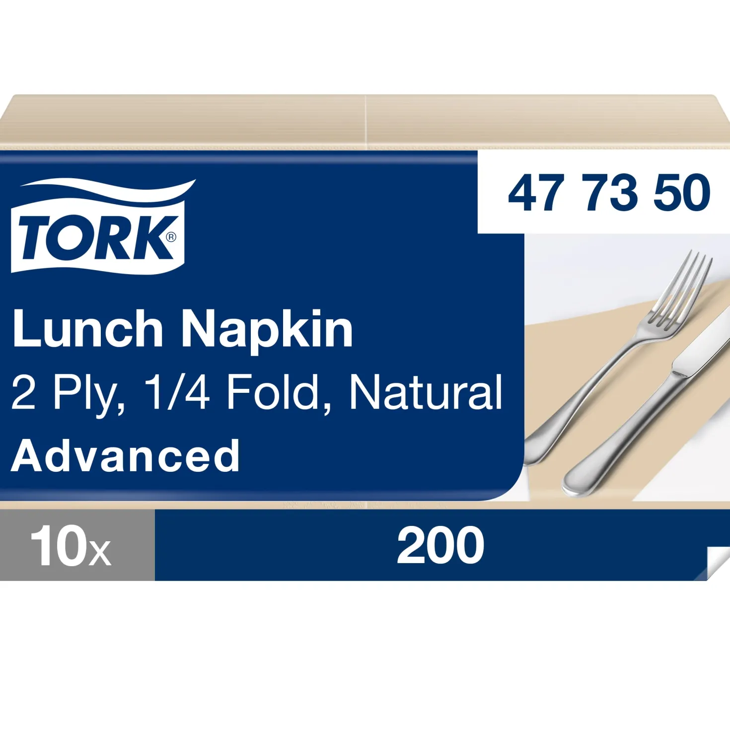 Servett Tork Natur, 33x32,5 cm, 200 st