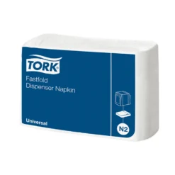 Servett Tork N2 Fastfold, vit, 1-lager, 300 st