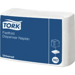 Servett Tork N2 Fastfold, vit, 1-lager, 300 st