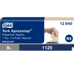 Servett Tork N4 Xpressnap Natur, 1-lagers, 1125 st