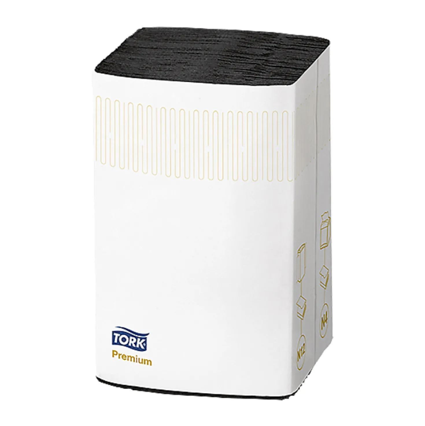 Servett Tork Xpressnap N4 Extra mjuk, svart, 1000 st