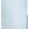 Signalficka Bantex A4, blå, 0,12 mm polypropylen, 100 st