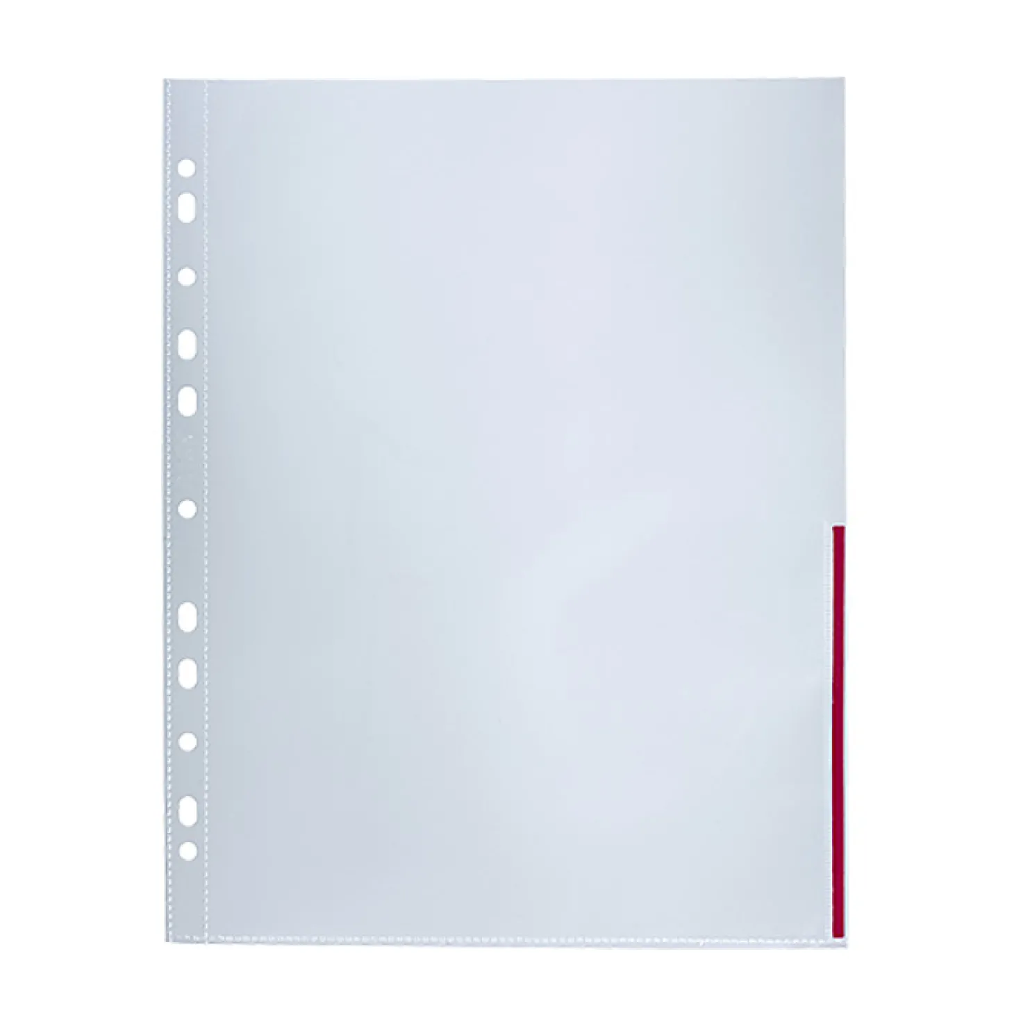 Signalficka Bantex A4, röd, kopiesäker, universalhål, 100 st