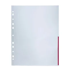 Signalficka Bantex A4, röd, kopiesäker, 10 st/fp