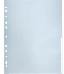 Signalficka Bantex A4, vit, reflexfri, 0,12 mm, 10 st
