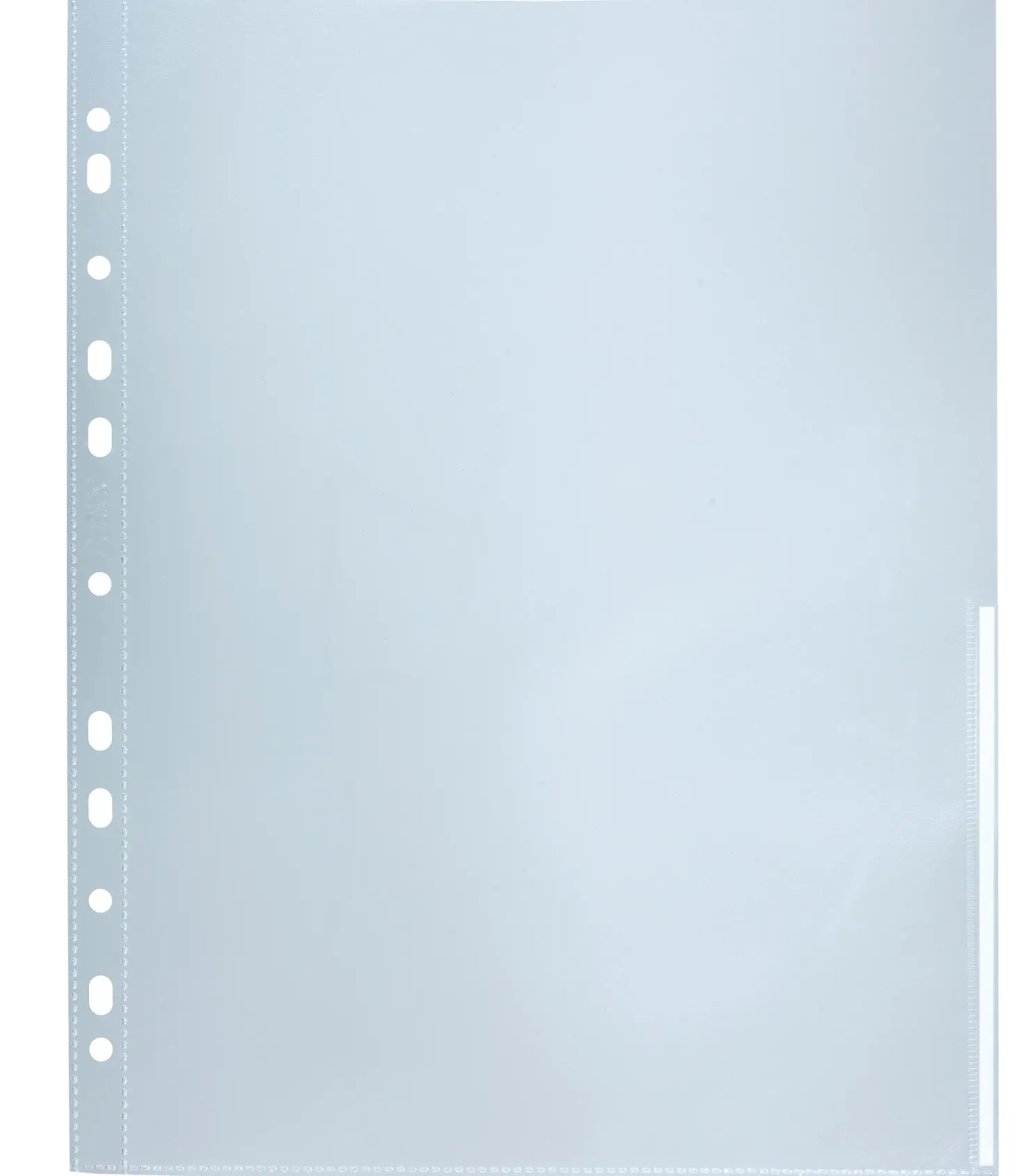 Signalficka Bantex A4, vit, reflexfri, 0,12 mm, 10 st