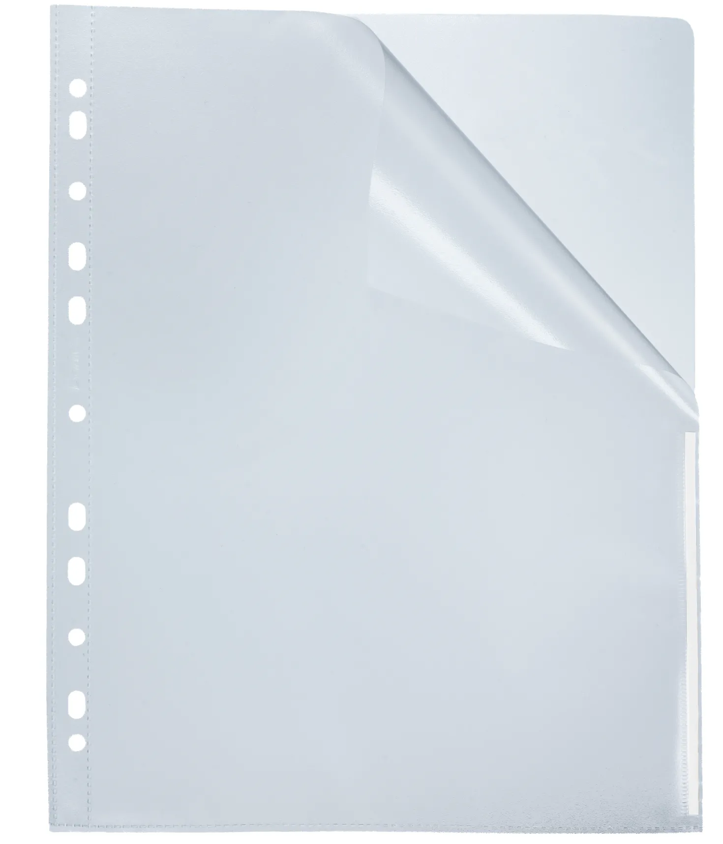 Signalficka Bantex A4, vit, reflexfri, 0,12 mm, 10 st