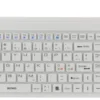 Silikontangentbord Deltaco TB-506 med pekplatta, IP68, 105 tangenter, vit