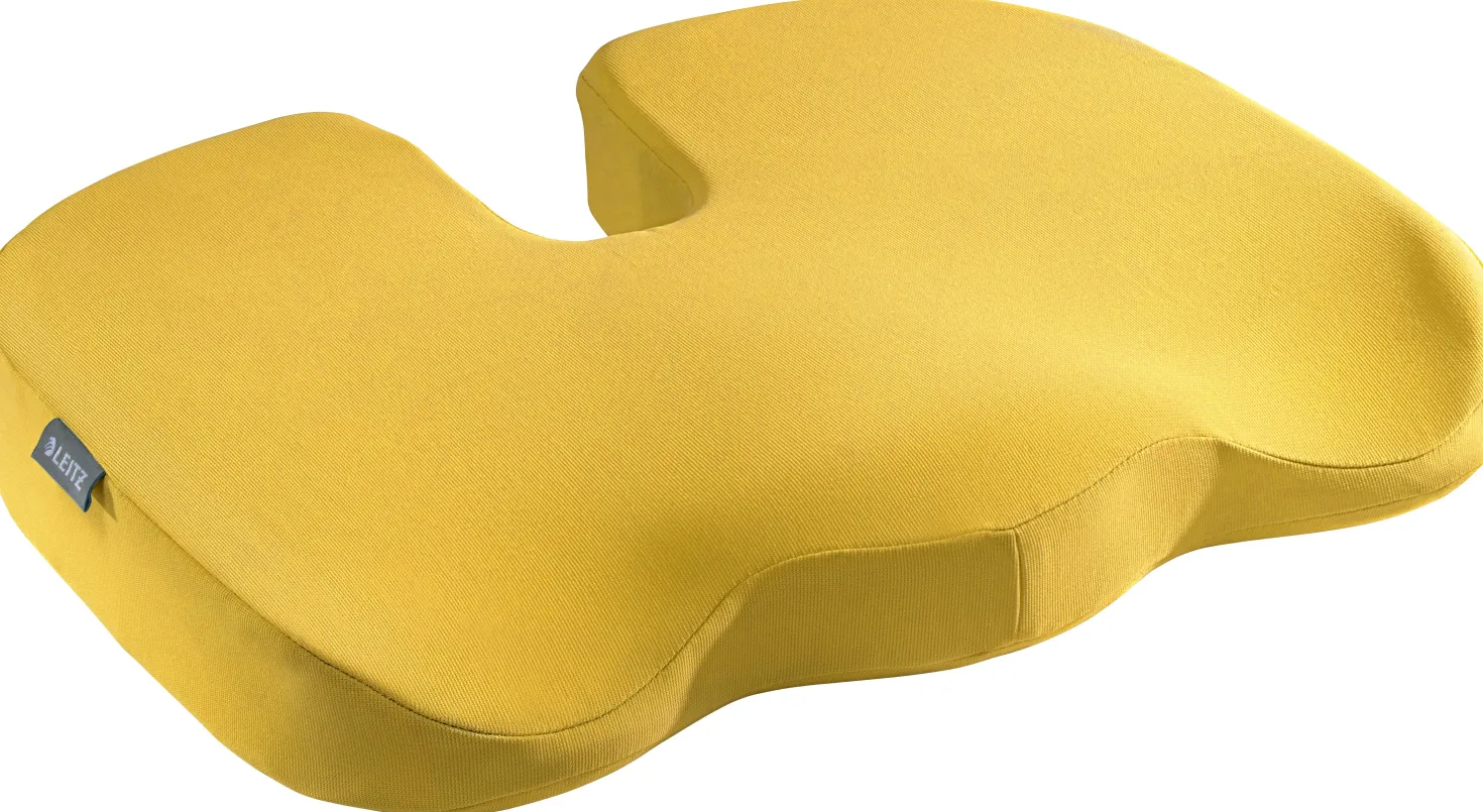 Sittkudde Leitz Cosy Ergonomisk, gul, skumvaddering