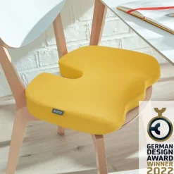 Sittkudde Leitz Cosy Ergonomisk, gul, skumvaddering