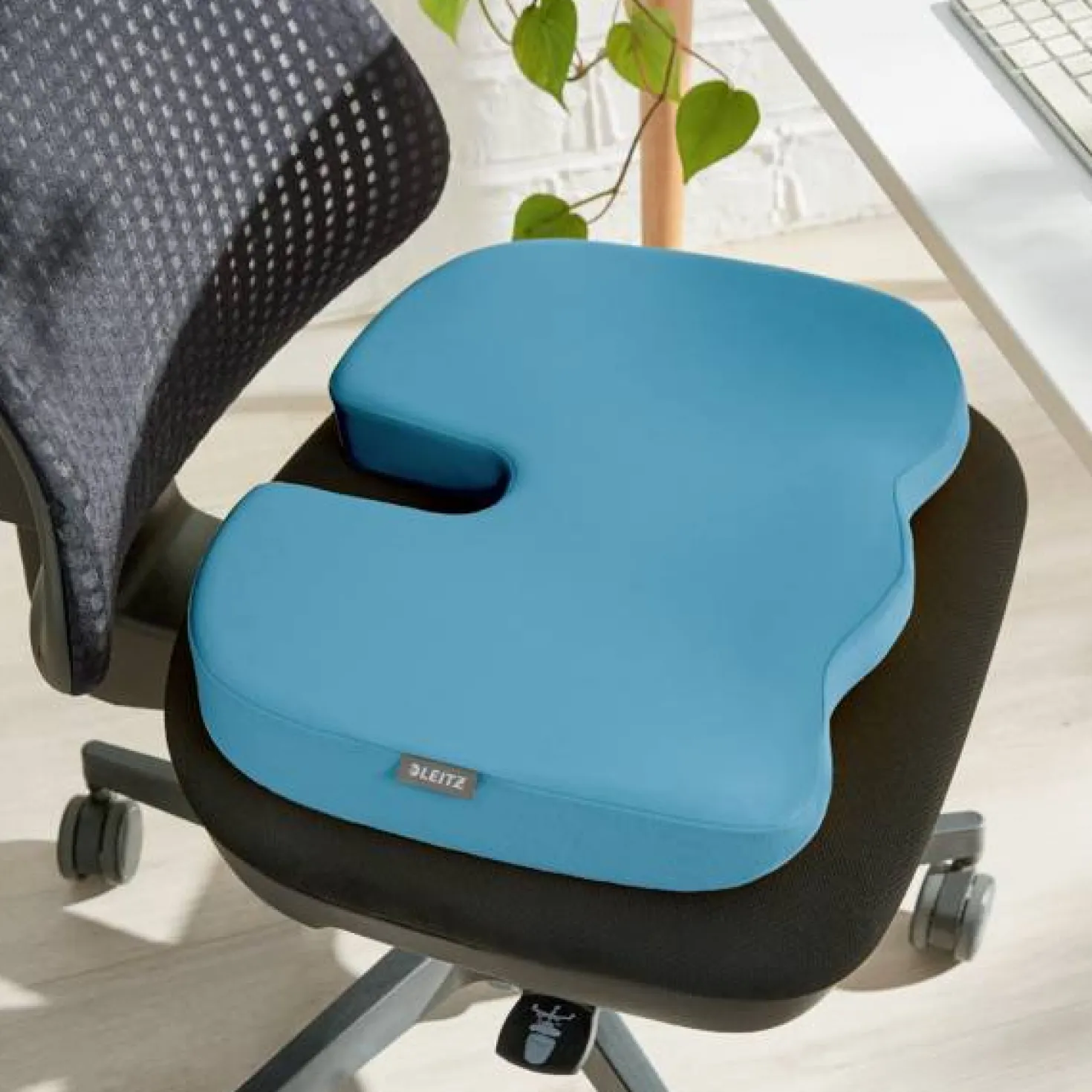 Sittkudde Leitz Cosy Ergonomisk, minnesskum, blå