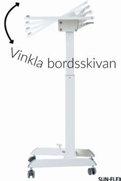 Sitt/ståbord Sun-Flex Easydesk Pro, 60x52 cm, vit
