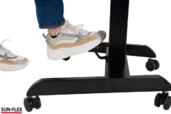 Sitt/ståbord Sun-Flex Easydesk Pro, 60x52 cm, vit