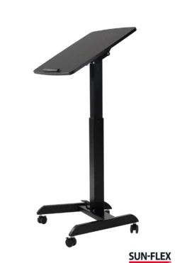 Sitt/ståbord Sun-Flex Easydesk Pro, 60x52 cm, svart
