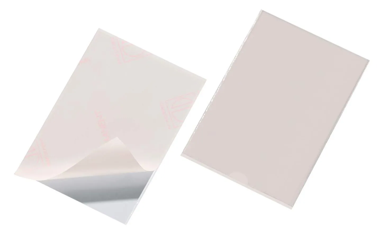 Självhäftande plastficka Durable POCKETFIX® A6, kortsideöppning, 25 st