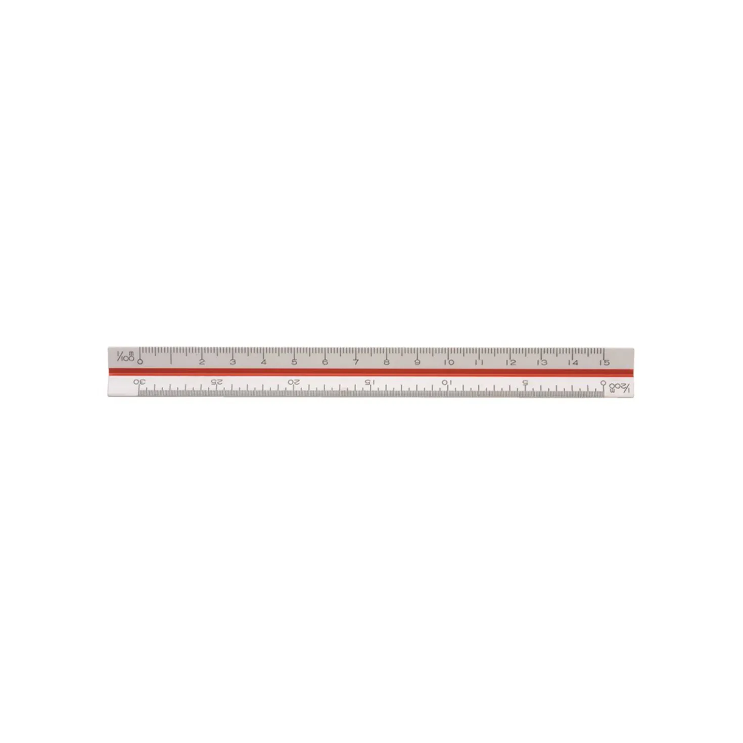 Skallinjal Linex 347, 1:100-1:600, 15 cm, triangulär