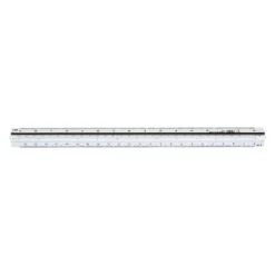 Skallinjal MR Typ A, 1:20-1:125, transparent, 30 cm