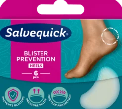 Skavsårsplåster Salvequick Prevention Heels Hydrokolloid, 6 st