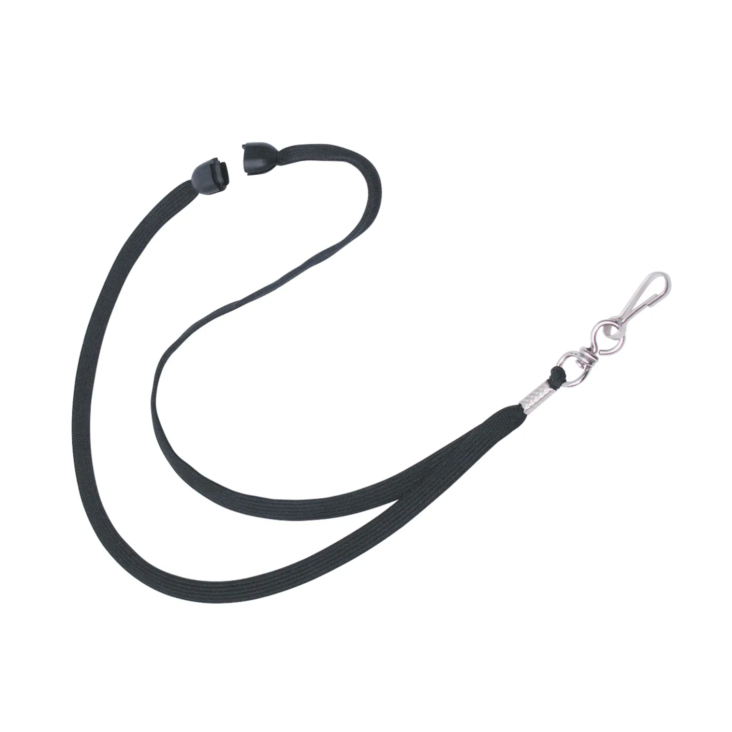 Säkerhetsband CardKeep Lanyard, svart, metallkrok