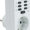 Säkerhetstimer Gelia Snabbval, jordat uttag, 1800 W, vit