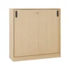 Skjutdörrskåp Lotus Milano, ljus eklaminat, 1200x1200 mm